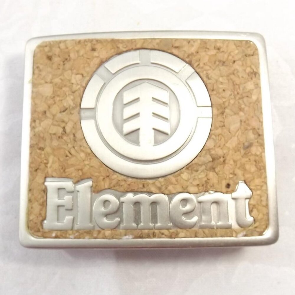 Element Skateboard Sports Logo Cork Belt Buckle